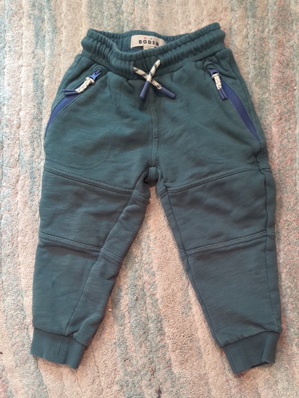 Mini Boden 2-3 Years Jogger Pants Excellent Condition Green Pull On Comfy